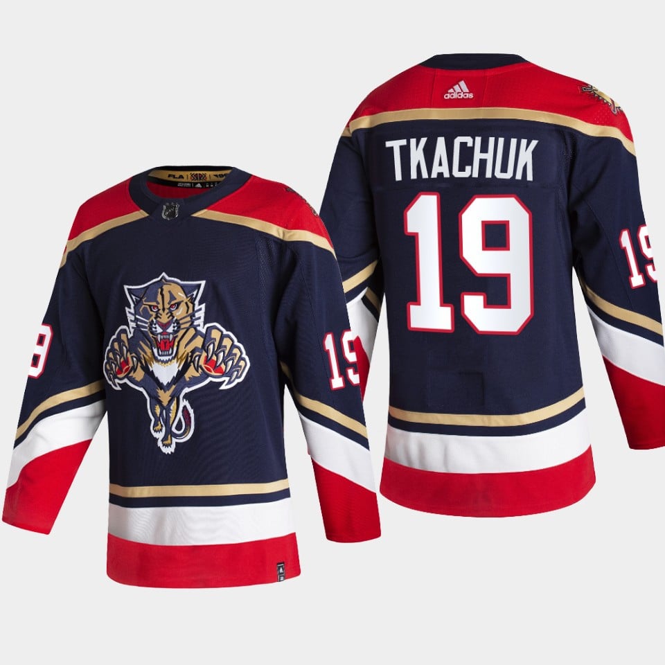 Florida Panthers Matthew Tkachuk 19 2022 Reverse Retro Navy Jersey