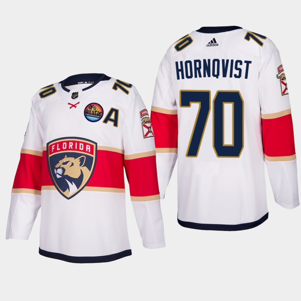 Florida Panthers Patric Hornqvist 70 2023 All-star Patch Away White Jersey