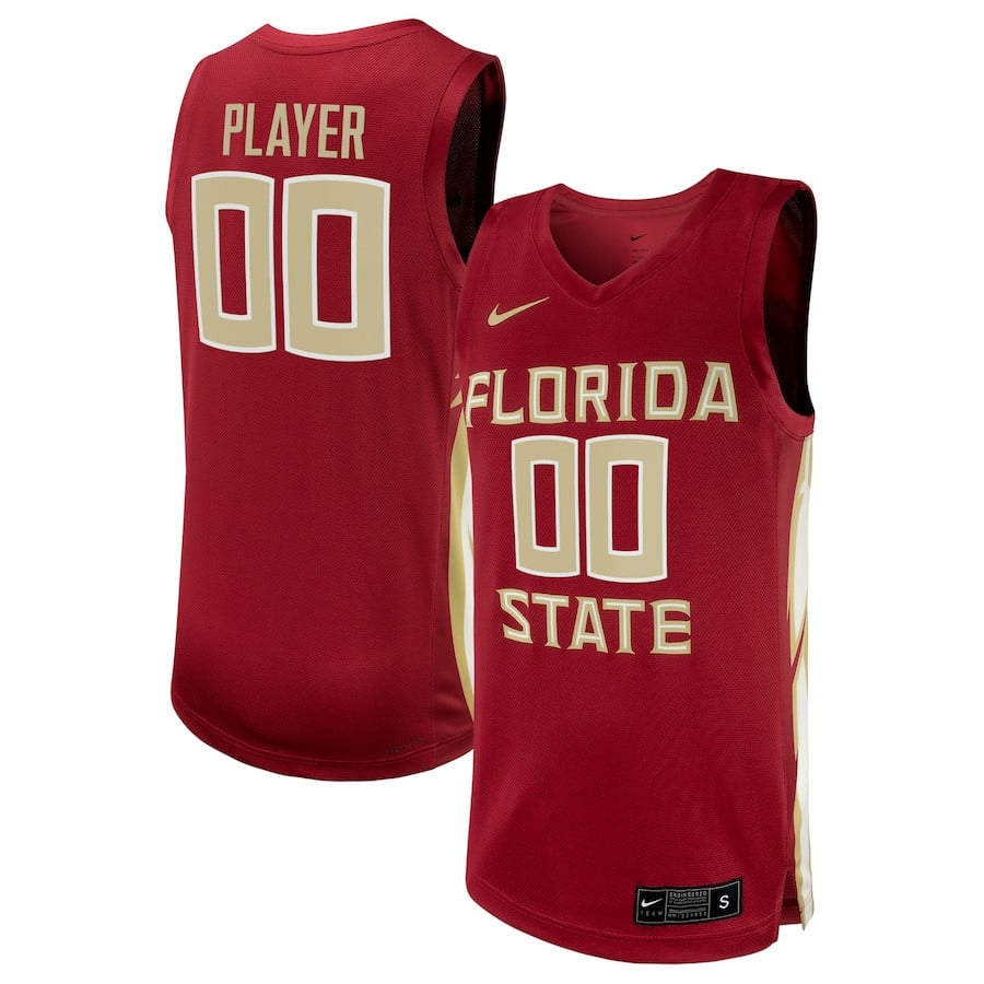 Florida State Seminoles Unisex Nil Custom Women's Basketball Jersey - Garnet
