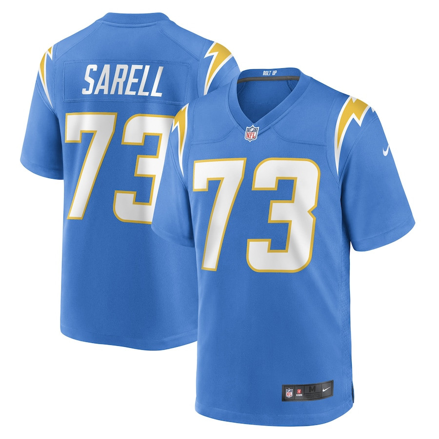 Foster Sarell 73 Los Angeles Chargers Team Game Men Jersey - Powder Blue Js7184
