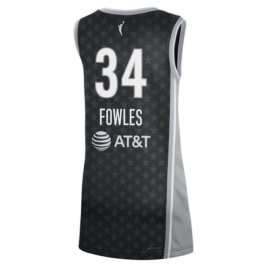 Fowles 34 Minnesota Lynx Rebel Jersey - Black