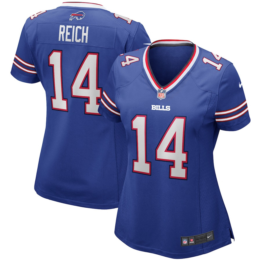 Frank Reich 14 Buffalo Bills Women Game Retired Jersey - Royal Js4553