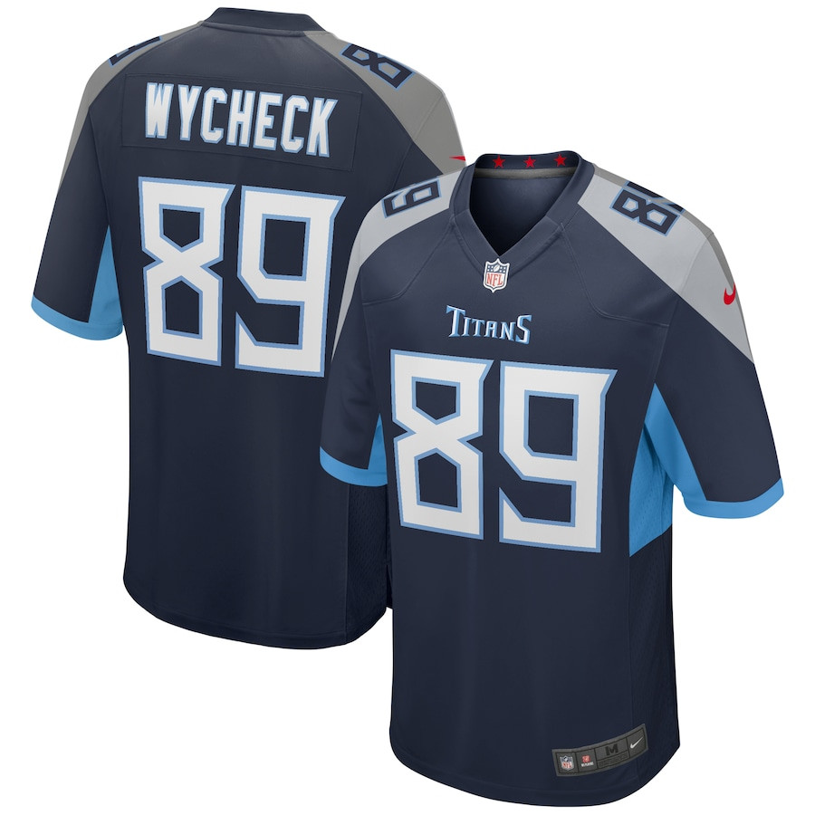 Frank Wycheck 89 Tennessee Titans Men Game Retired Jersey - Navy Js6959