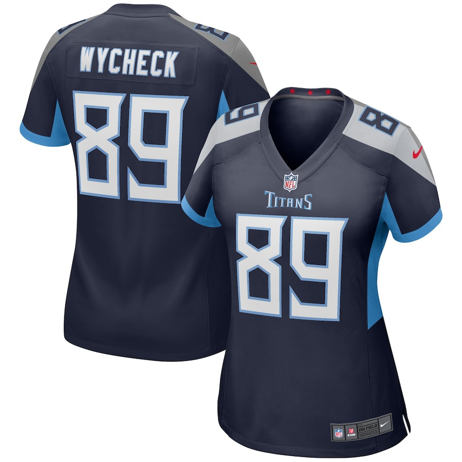 Frank Wycheck 89 Tennessee Titans Women Game Retired Jersey - Navy Js8758
