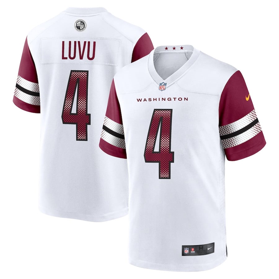Frankie Luvu 4 Washington Commanders Game Men Jersey - White Js9445