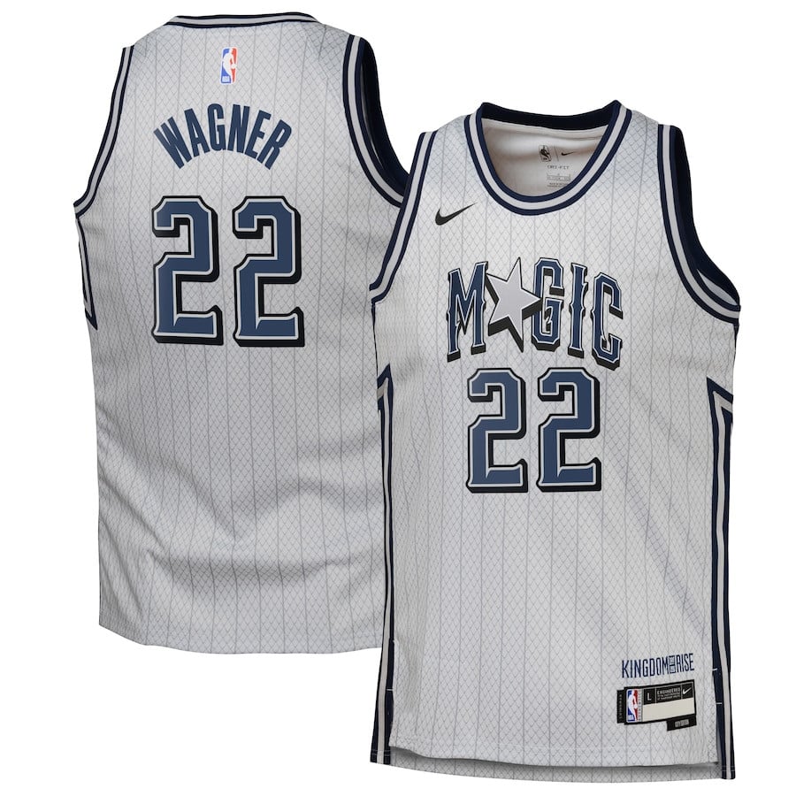 Franz Wagner 22 Orlando Magic 2024/25 Swingman Player Youth Jersey - City Edition - Silver