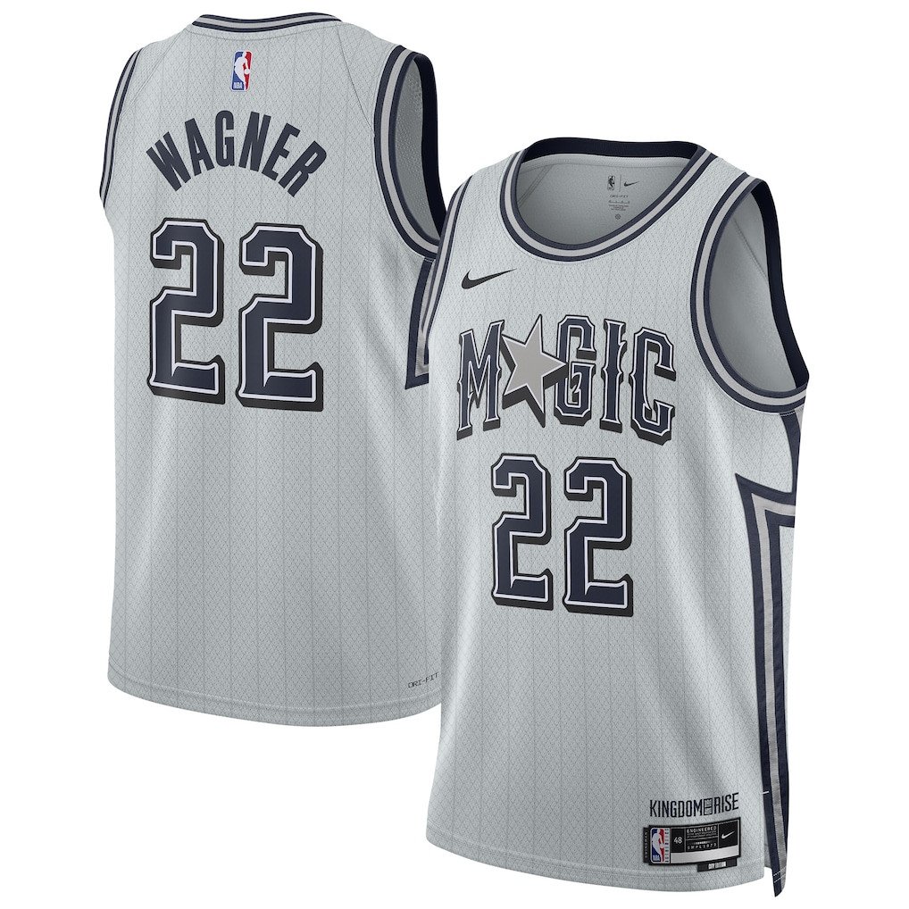 Franz Wagner 22 Orlando Magic Unisex 2024/25 Swingman Player Jersey - City Edition - Silver