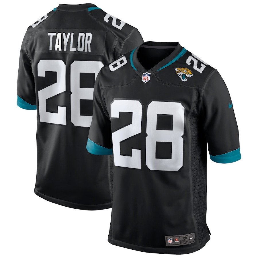 Fred Taylor 28 Jacksonville Jaguars Men Game Retired Jersey - Black Js2850
