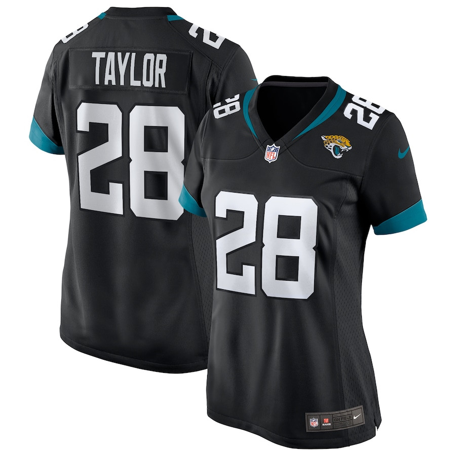 Fred Taylor 28 Jacksonville Jaguars Women Game Retired Jersey - Black Js1378