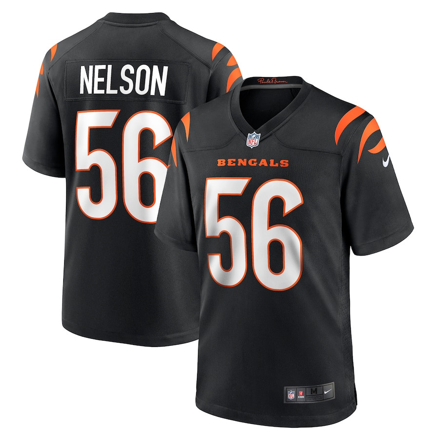 Garrett Nelson 56 Cincinnati Bengals Team Game Men Jersey - Black Js7899