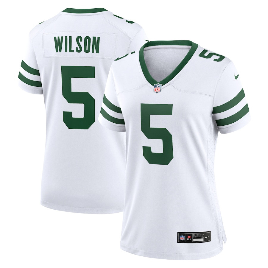 Garrett Wilson 5 New York Jets Game Women Jersey - Legacy White Js1800
