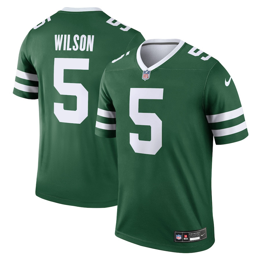 Garrett Wilson 5 New York Jets Legend Jersey - Men, Legacy Green Js2512