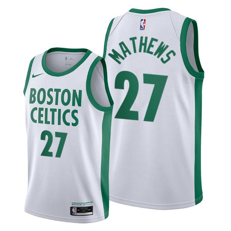 Garrison Mathews Boston Celtics White City Edition Jersey 27 - Men Jersey