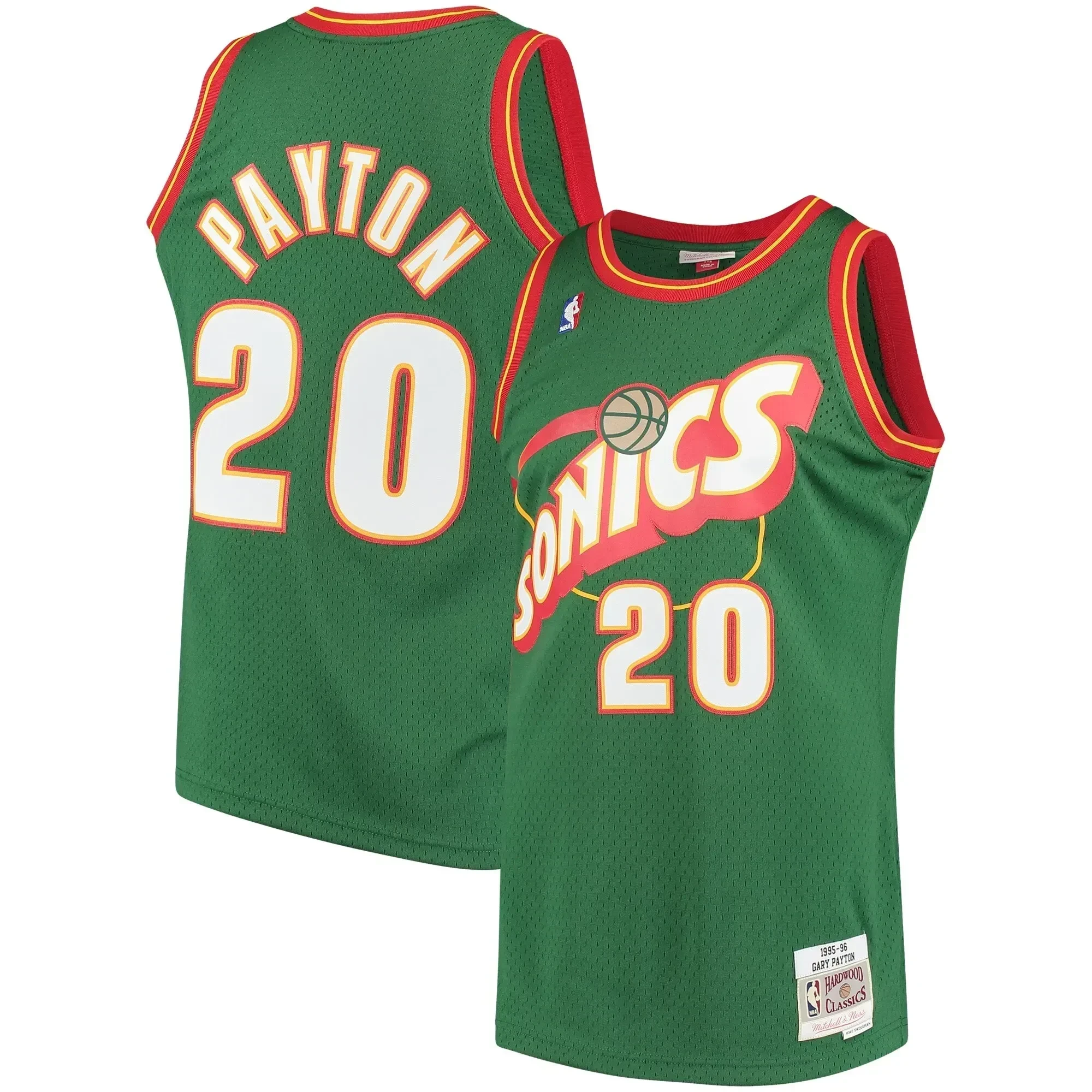 Gary Payton Seattle Supersonics Mitchell & Ness 1995-96 Hardwood Classics Swingman Jersey - Green