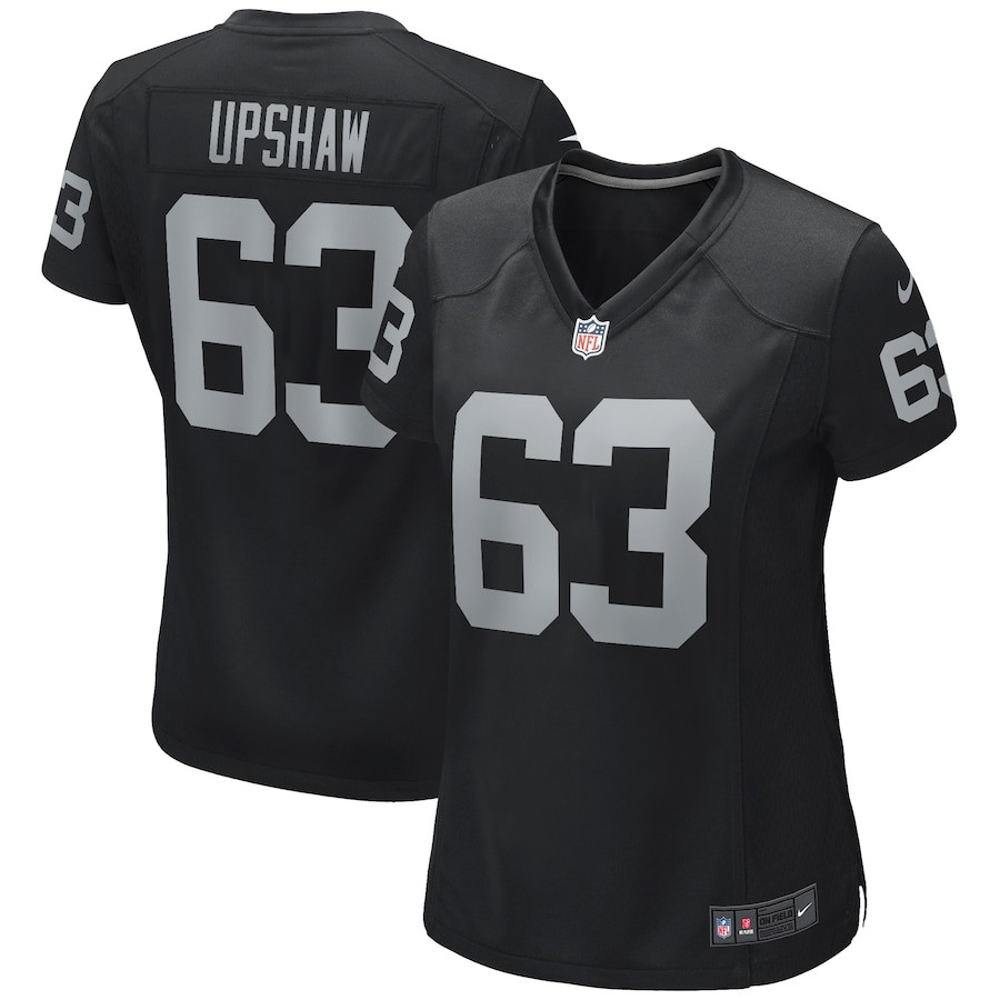 Gene Upshaw 63 Las Vegas Raiders Women's Team Game Jersey - Black Js6162