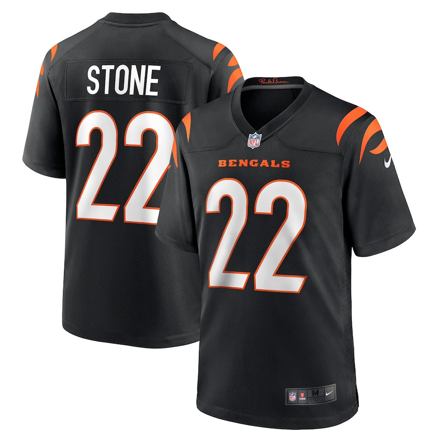 Geno Stone 22 Cincinnati Bengals Game Men Jersey - Black Js5943