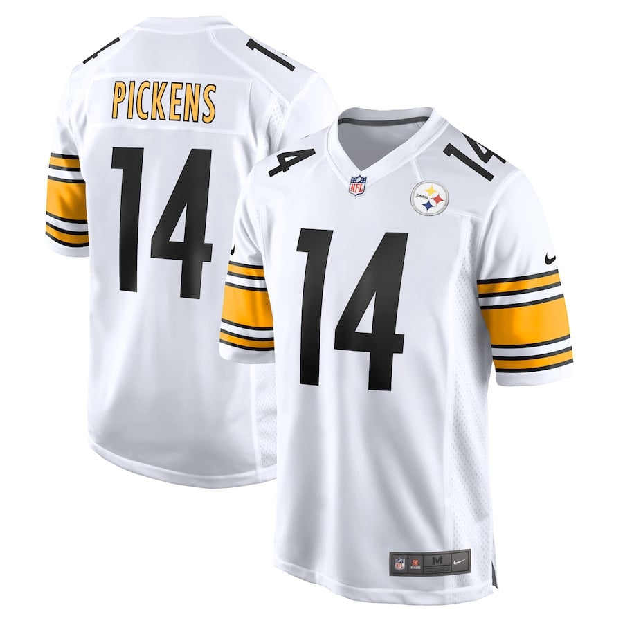 George Pickens 14 Pittsburgh Steelers Men Game Jersey - White Js3520