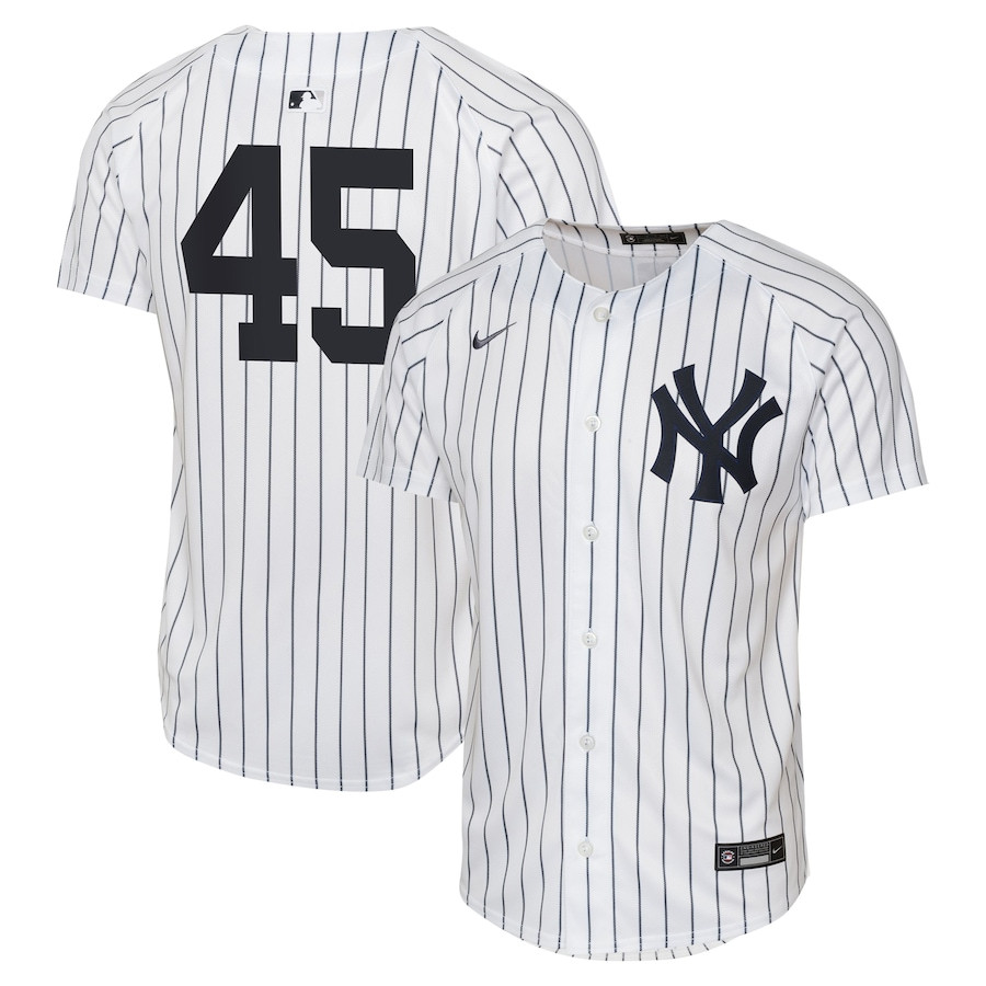 Gerrit Cole 45 New York Yankees Home Limited Youth Jersey - White