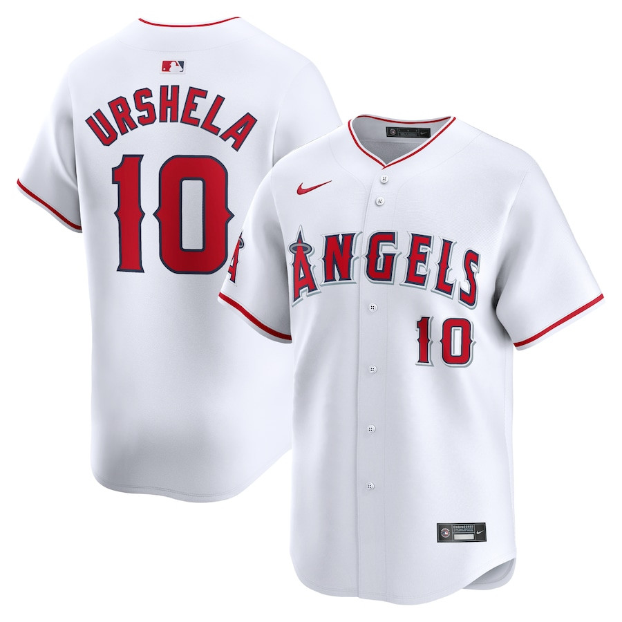 Gio Urshela 10 Los Angeles Angels Home Limited Player Men Jersey - White