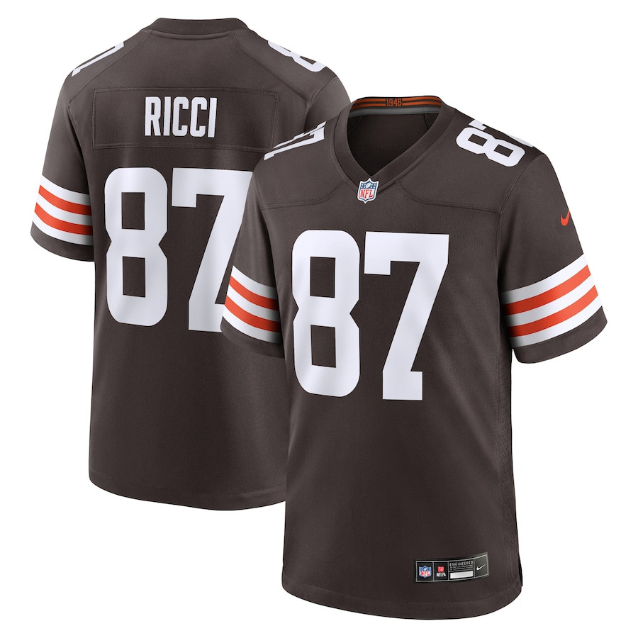 Giovanni Ricci 87 Cleveland Browns Game Men Jersey - Brown Js6989