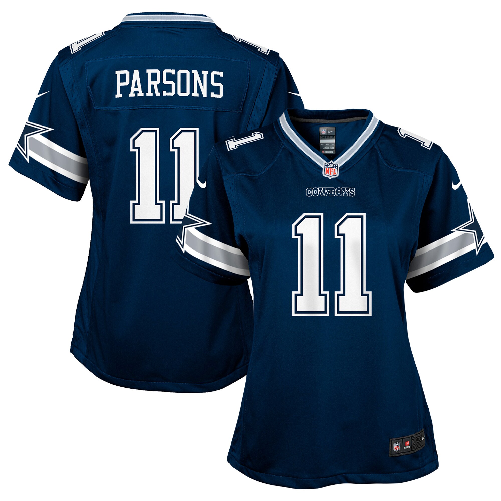 Girls Youth Dallas Cowboys Micah Parsons Navy Game Jersey Js6753