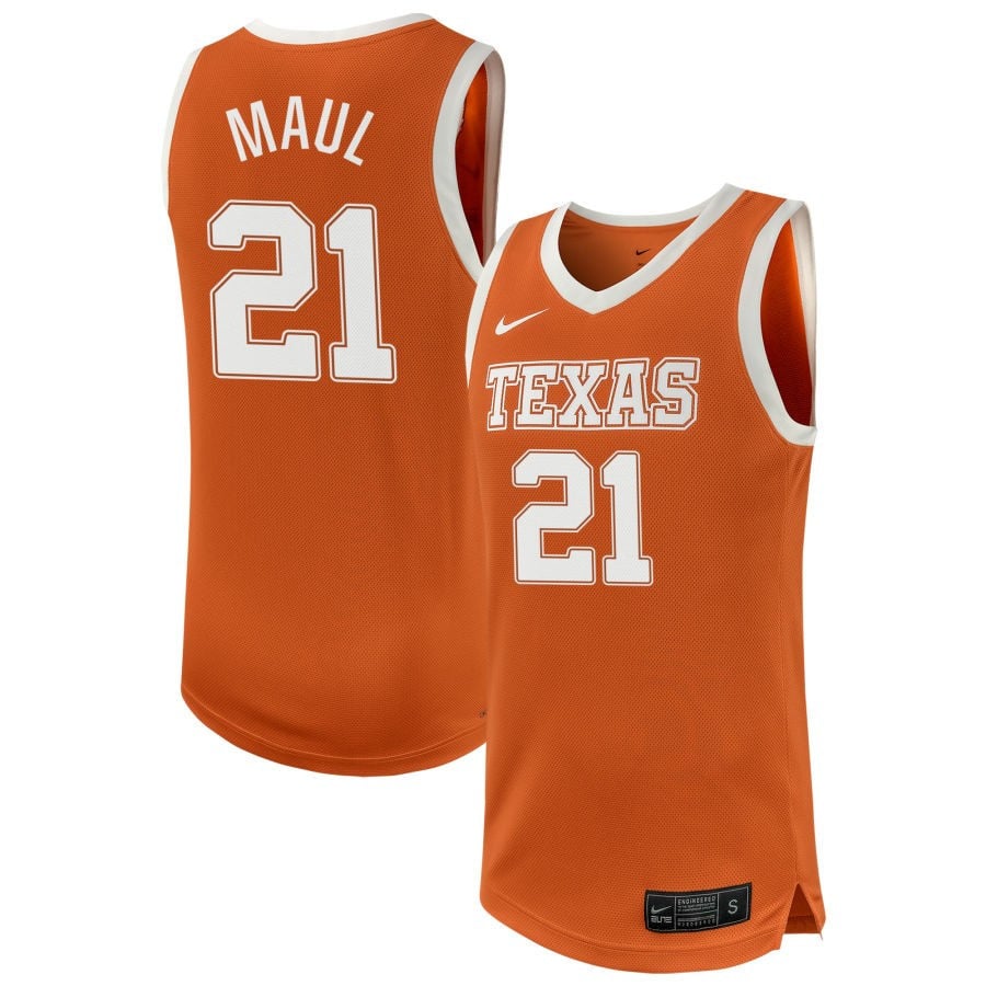 Gisella Maul 21 Texas Longhorns Unisex Nil Women's Basketball Jersey - Texas Orange