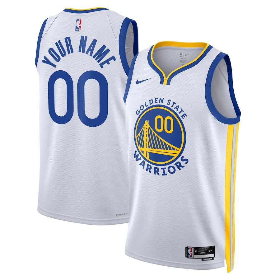 Golden State Warriors 2023/24 Association Swingman Custom Men Jersey - White