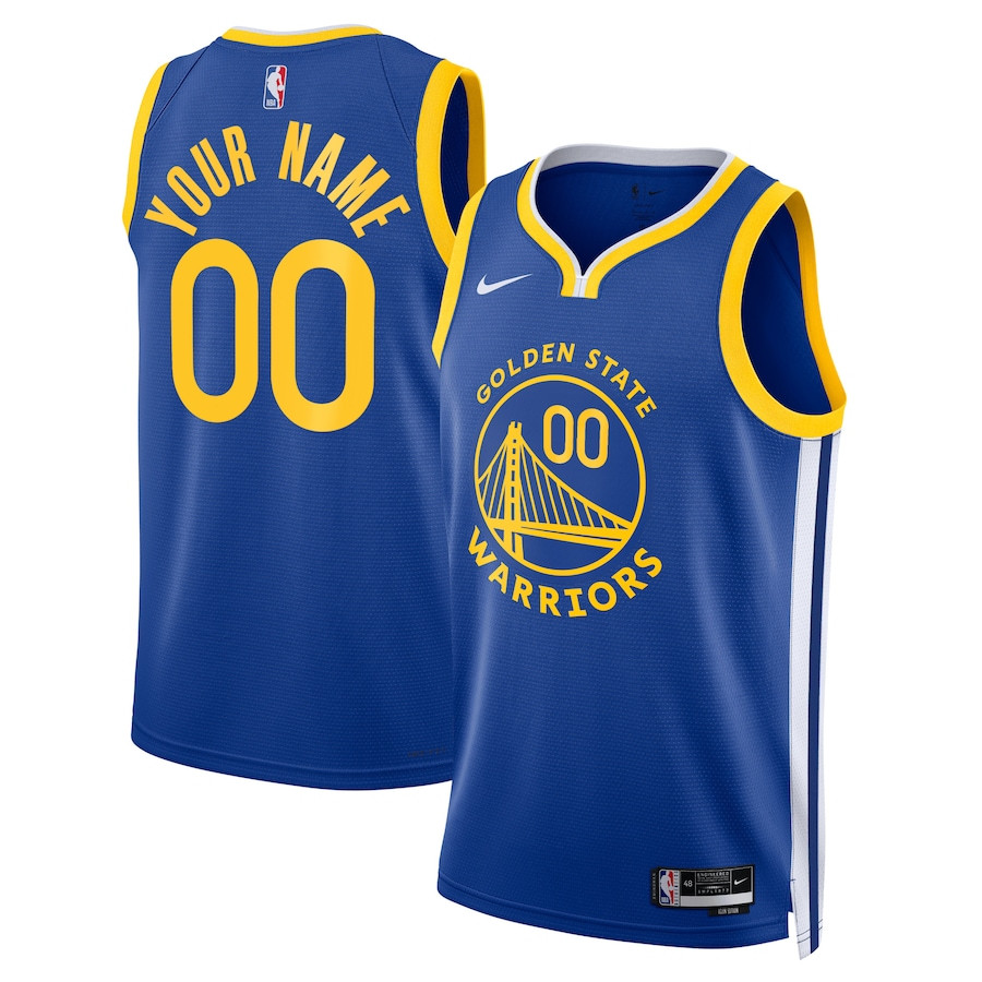 Golden State Warriors 2023/24 Icon Swingman Custom Men Jersey - Royal