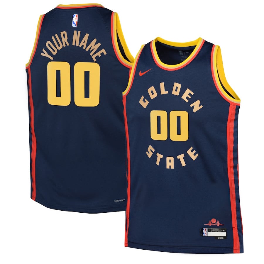 Golden State Warriors 2024/25 Swingman Custom Youth Jersey - City Edition - Navy