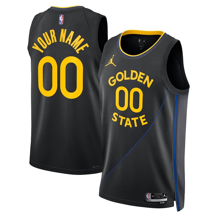 Golden State Warriors 2024/25 Unisex Swingman Custom Jersey - Statement Edition - Black