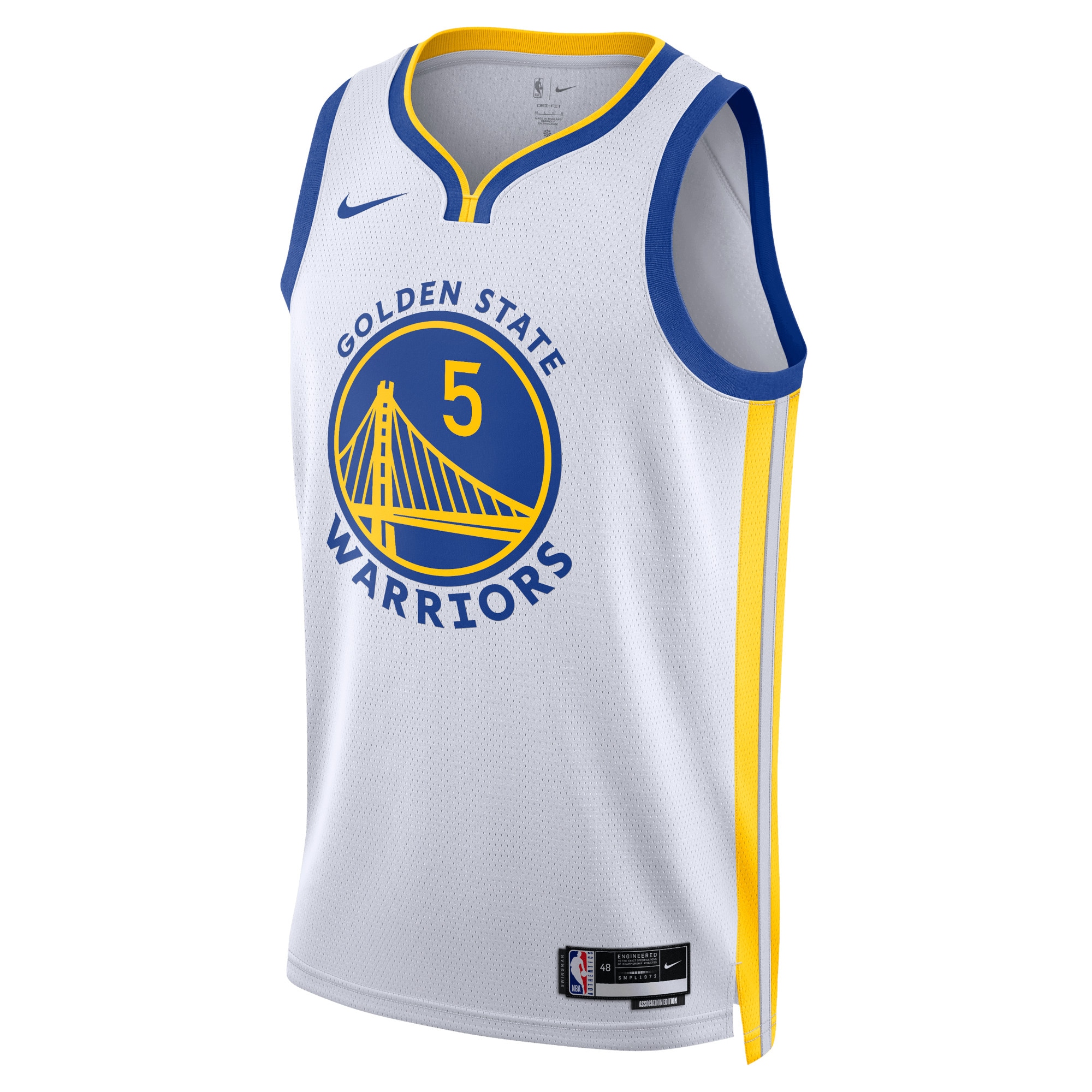 Golden State Warriors Association Edition Swingman Jersey - White - Kevon Looney - Unisex