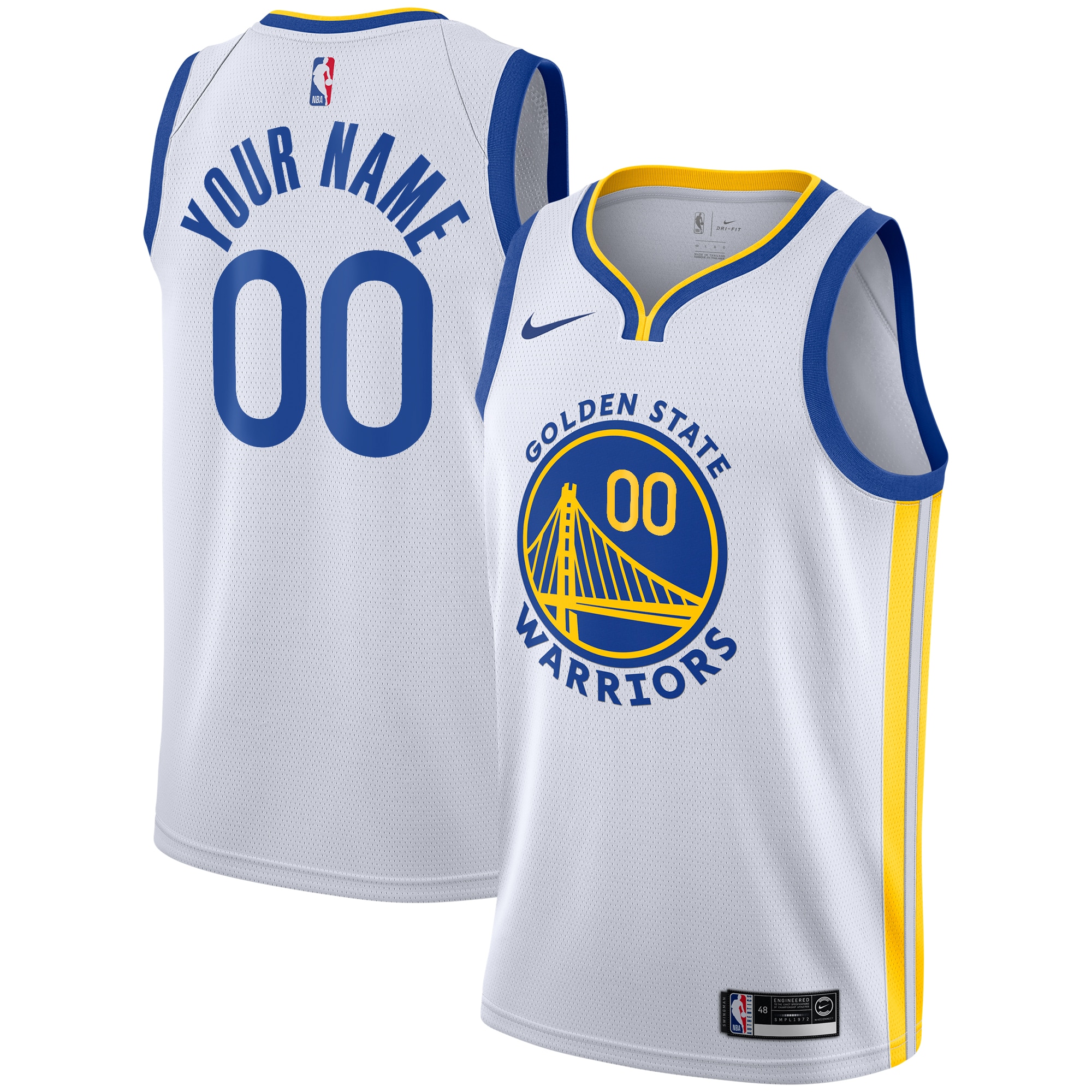 Golden State Warriors Association Swingman Jersey - Custom - Youth