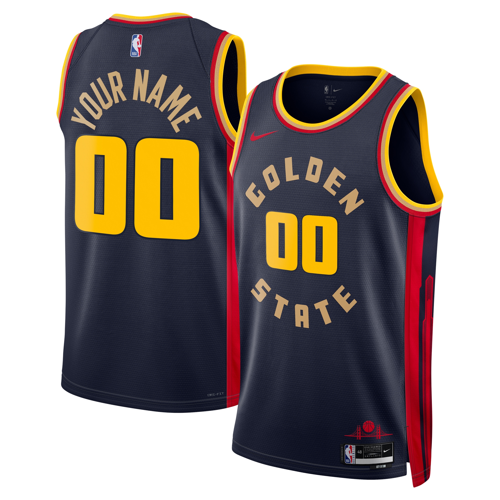 Golden State Warriors City Edition Swingman Jersey 2024 - Custom - Unisex