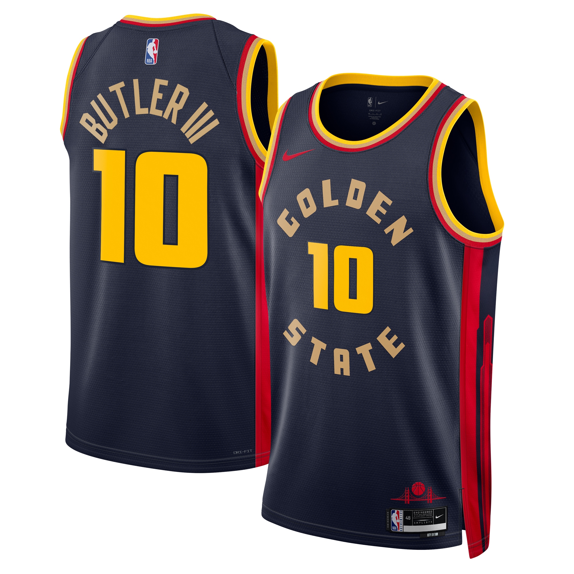 Golden State Warriors City Edition Swingman Jersey 2024 - Navy - Jimmy Butler Iii - Unisex