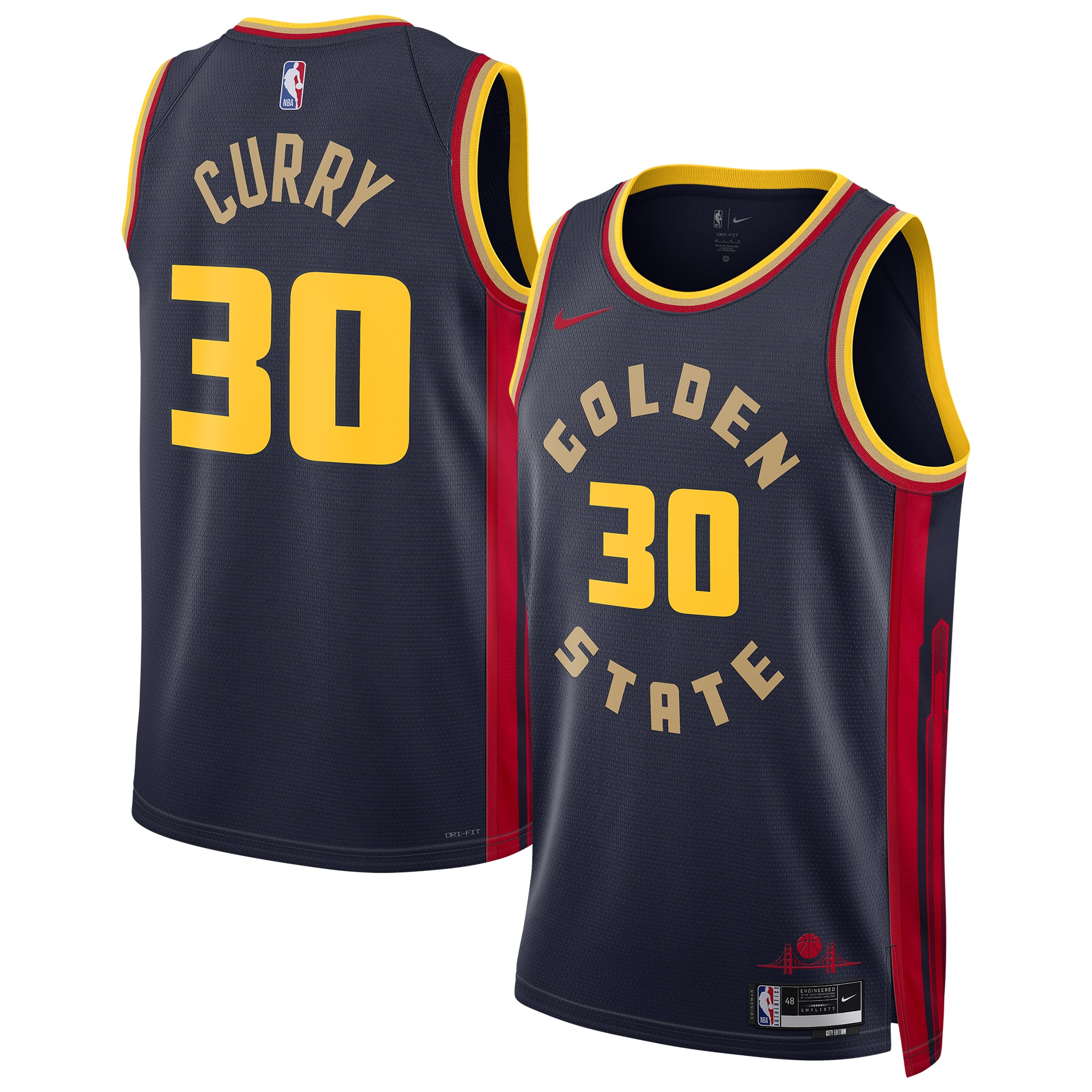 Golden State Warriors City Edition Swingman Jersey -stephen Curry - Mens