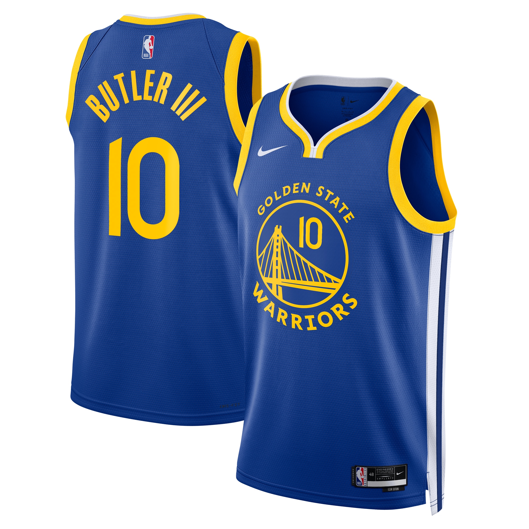 Golden State Warriors Icon Edition Swingman Jersey - Royal - Jimmy Butler Iii - Unisex