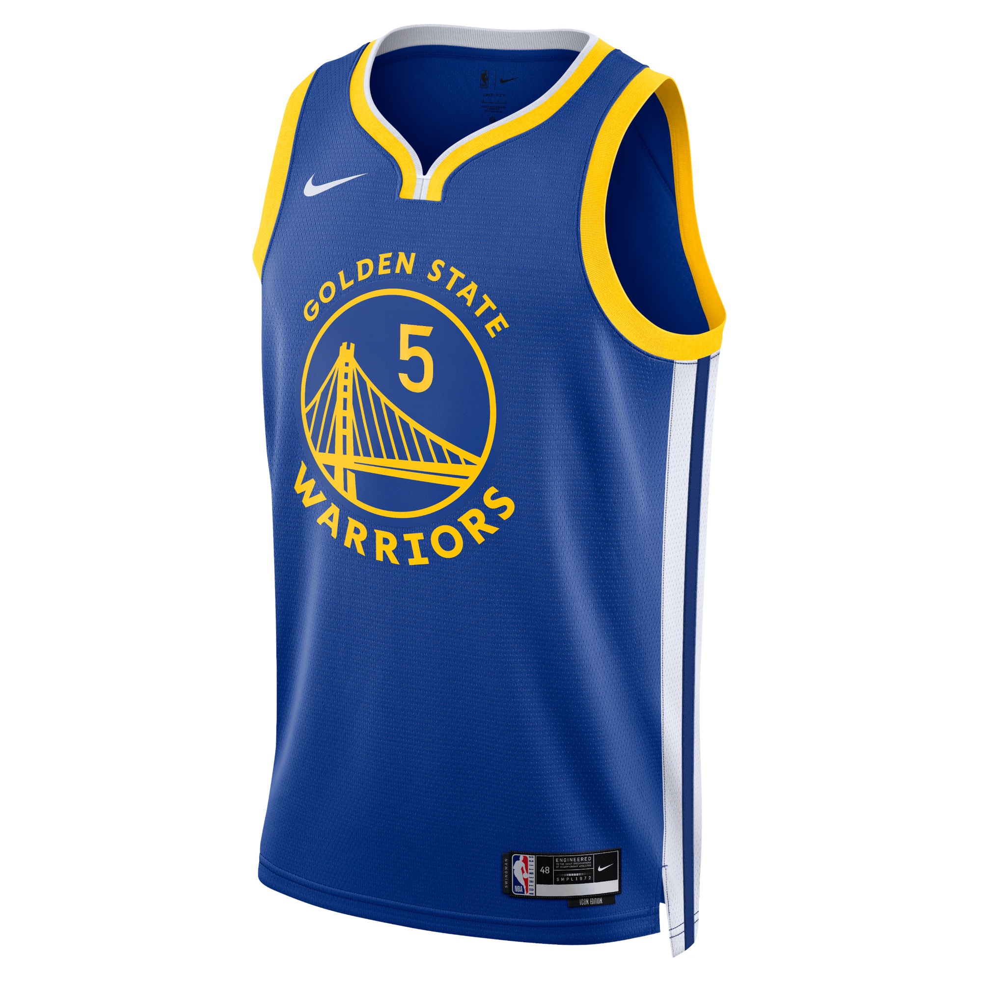 Golden State Warriors Icon Edition Swingman Jersey - Royal - Kevon Looney - Unisex