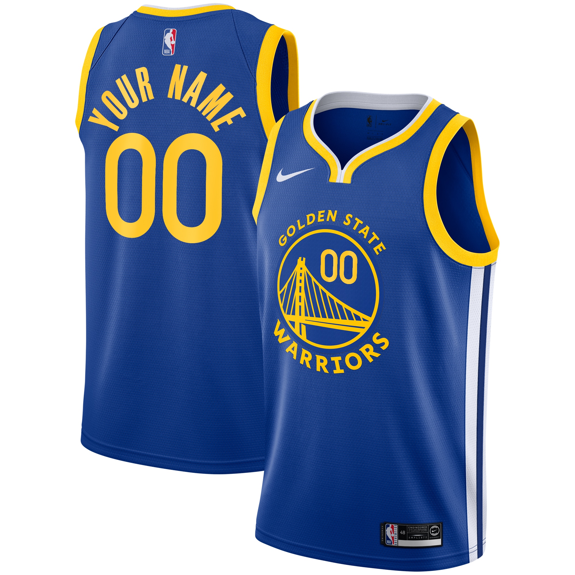 Golden State Warriors Icon Swingman Jersey - Custom - Youth
