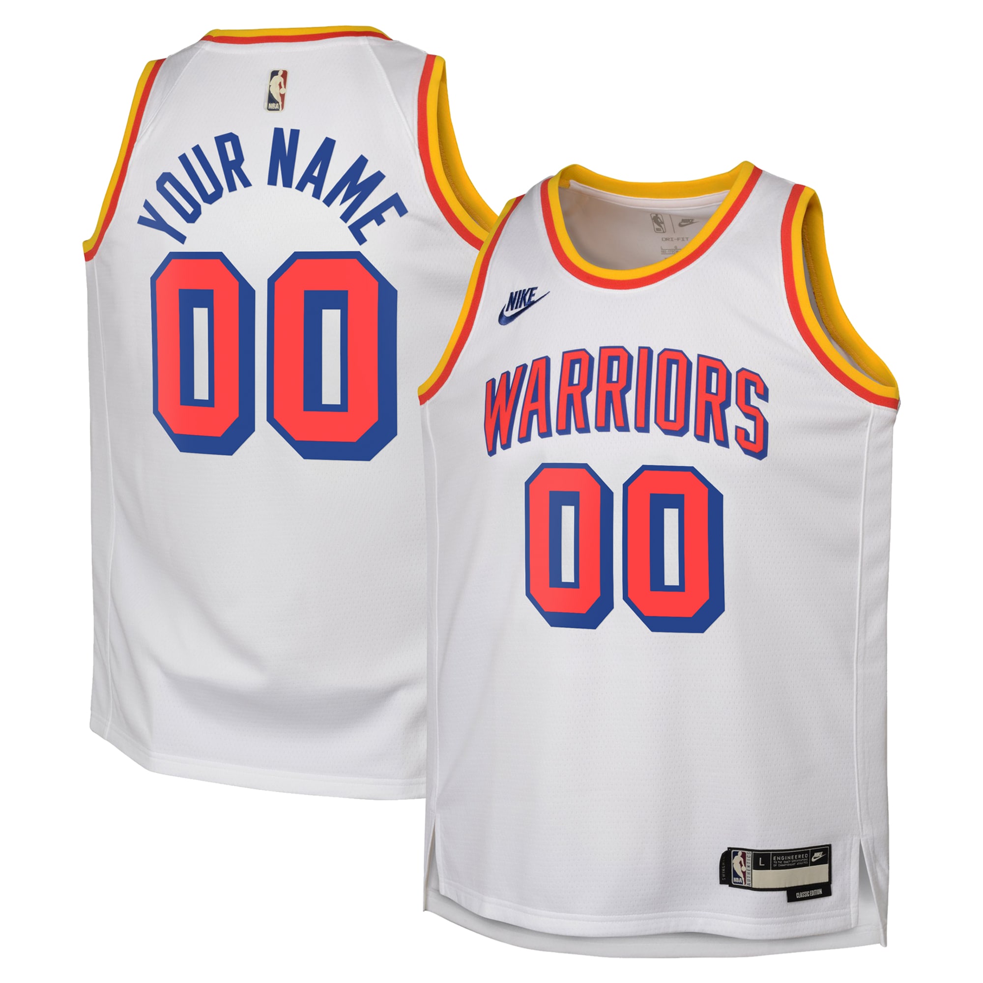 Golden State Warriors Nba Hardwood Classic Swingman Jersey - Custom - Youth