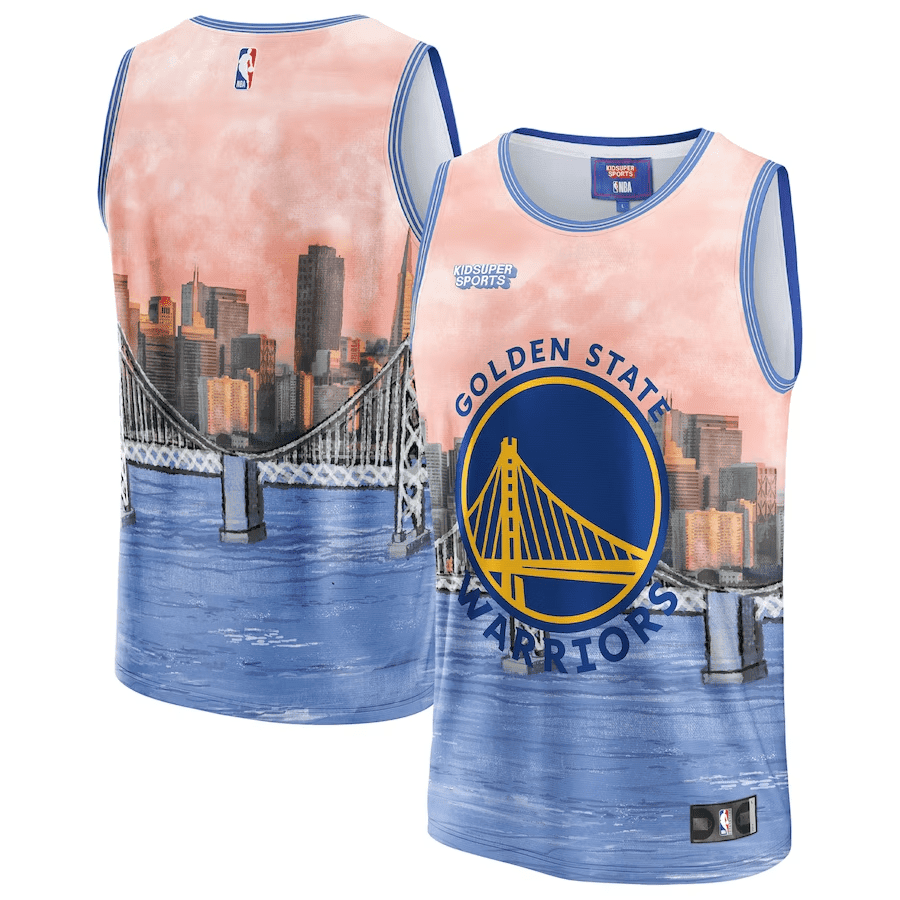 Golden State Warriors Nba & Kidsuper Studios Unisex Hometown Jersey - Blue