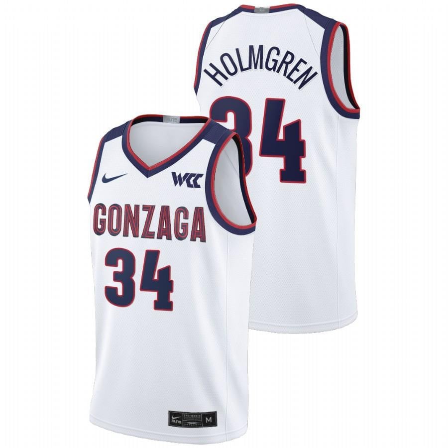 Gonzaga Bulldogs Chet Holmgren 34 2023 White College Basketball Limited Men Jersey