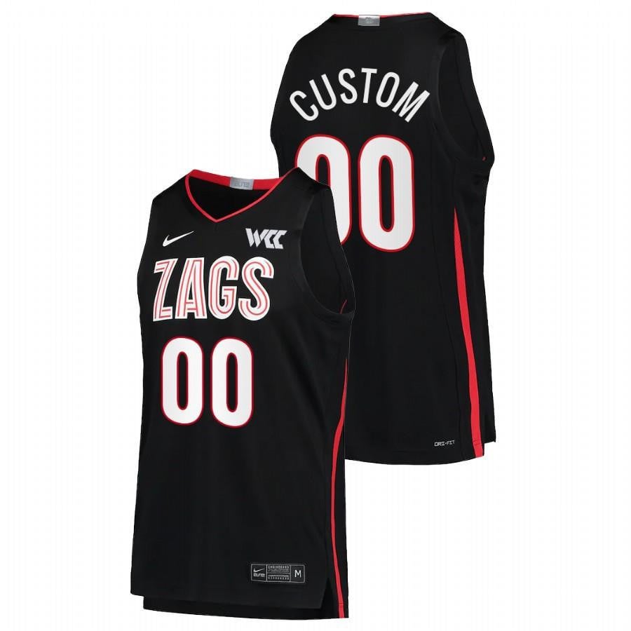 Gonzaga Bulldogs Custom 00 2022 Black College Basketball Limited Men Jersey