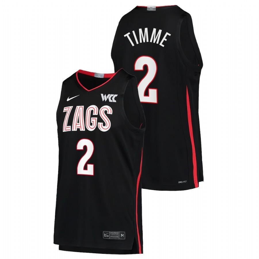 Gonzaga Bulldogs Drew Timme 2 2022 Black College Basketball Limited Men Jersey