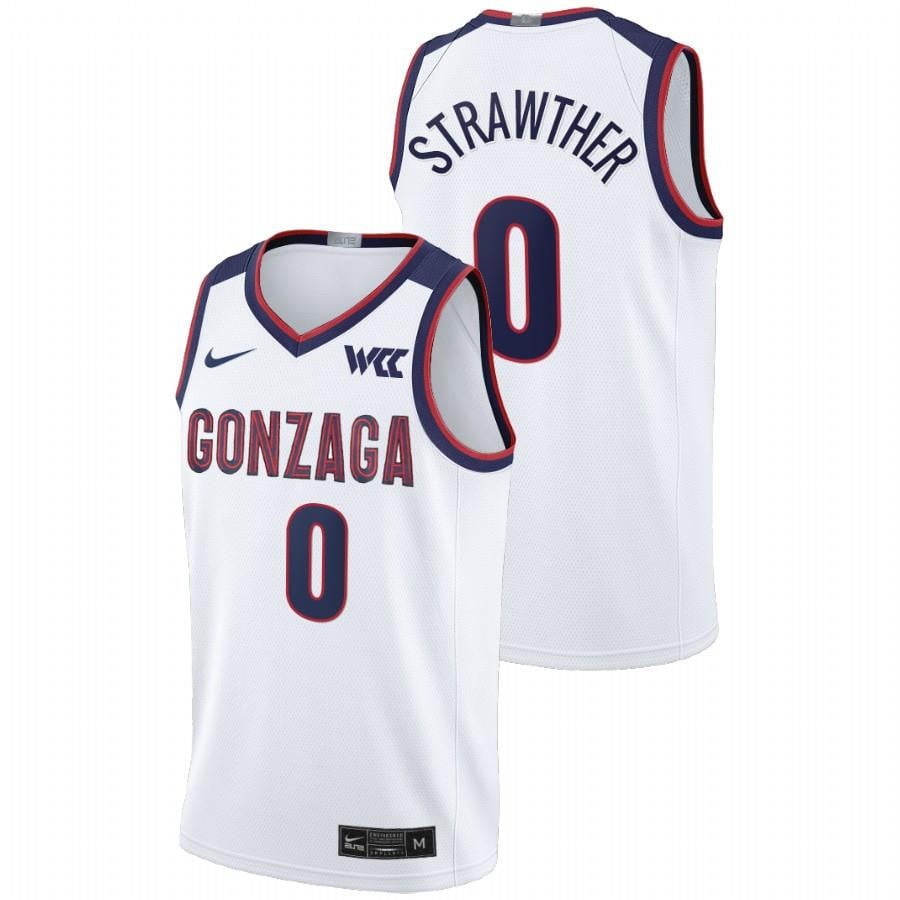 Gonzaga Bulldogs Julian Strawther 0 2023 White College Basketball Limited Men Jersey