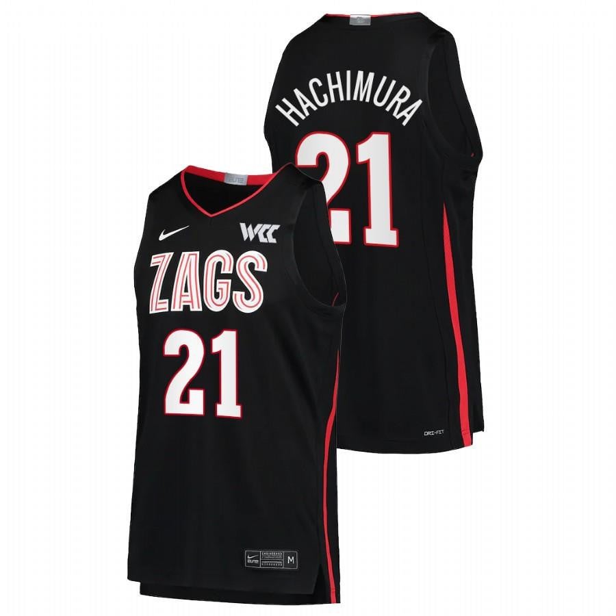 Gonzaga Bulldogs Rui Hachimura 21 Black College Basketball Men Jersey