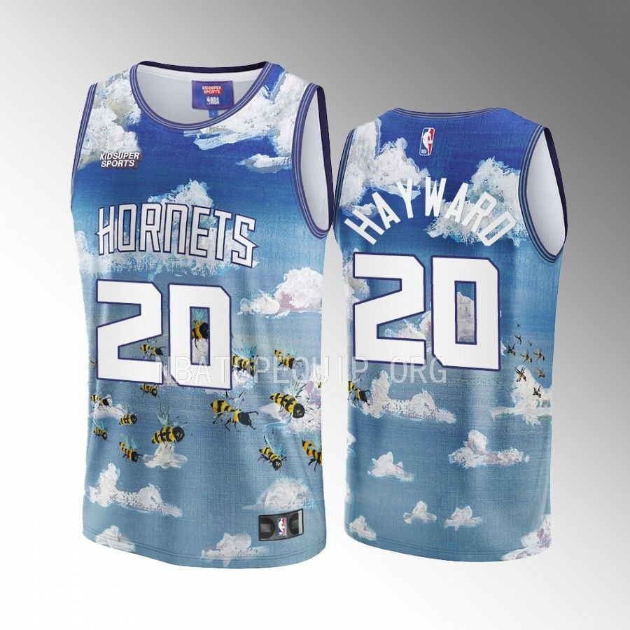 Gordon Hayward 20 Charlotte Hornets Nba & Kidsuper Studios Unisex Hometown Jersey