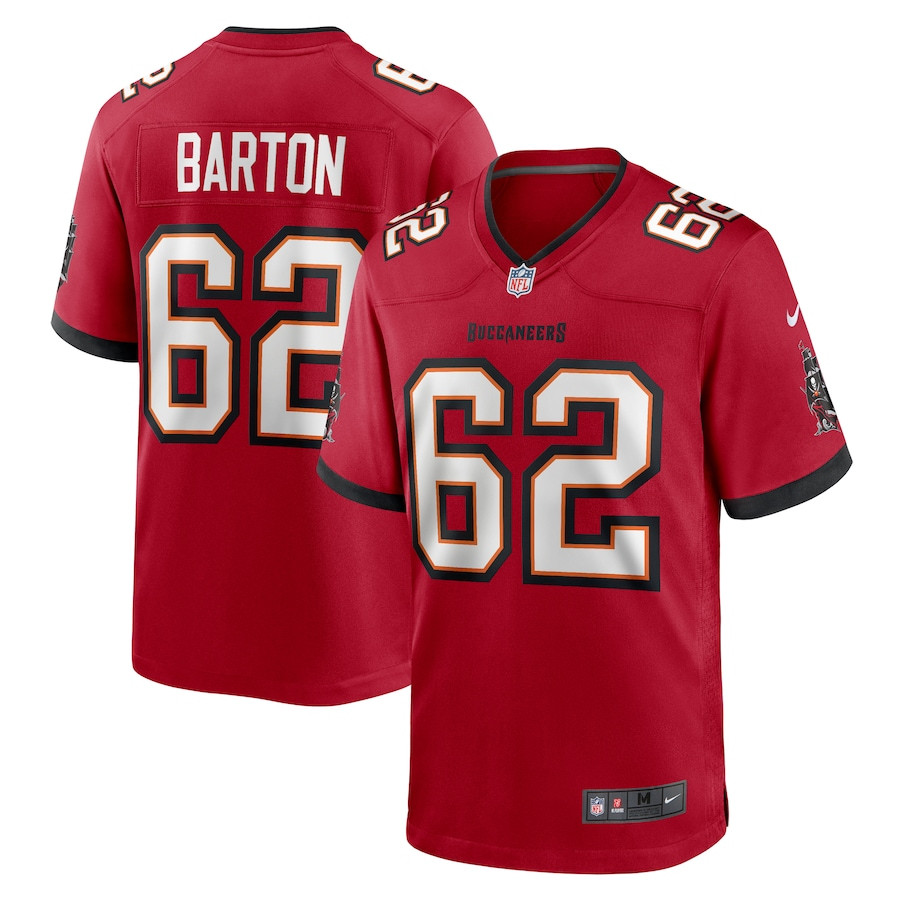 Graham Barton 62 Tampa Bay Buccaneers Game Men Jersey - Red Js2271