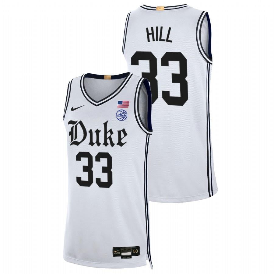 Grant Hill 33 White Duke Blue Devils 2023 Limited The Brotherhood Jersey