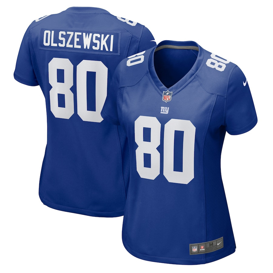 Gunner Olszewski 80 New York Giants Women's Game Jersey - Royal Js8467