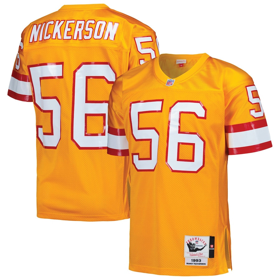 Hardy Nickerson 56 Tampa Bay Buccaneers 1993 Throwback Men Game Jersey - Orange Js3274